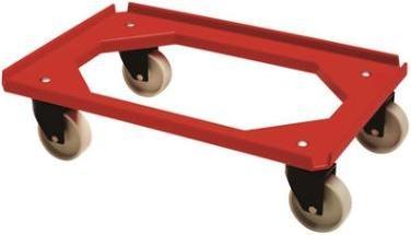 Actual product image Mini Moove Tralle 60x40 cm 4 hjul Standard ABS PP Rød,7 pcs/krt