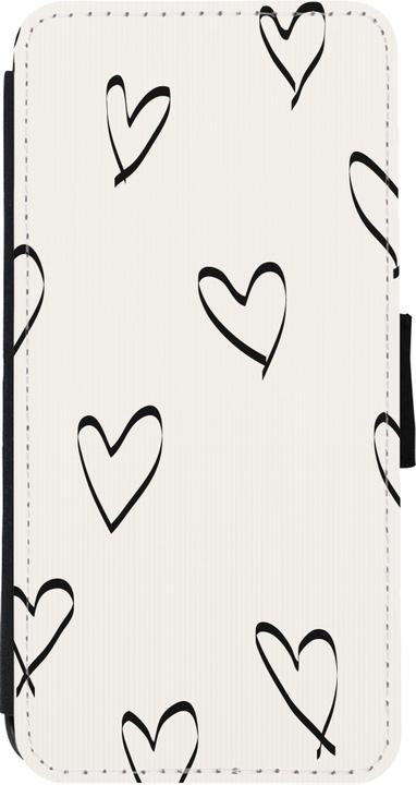 Immagine prodotto PhoneLook Coque Portafoglio noir San Valentino 2023 cuori minimalisti (Apple iPhone 11)