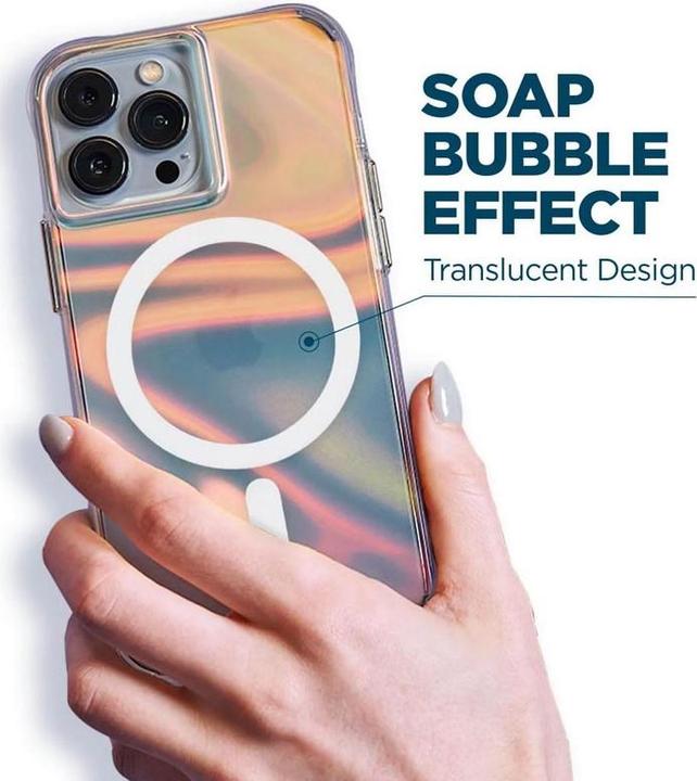 Image du produit Case-Mate Soap Bubble MagSafe - Étui pour iPhone 14 Pro (iridescent) (Apple iPhone 14 Pro)