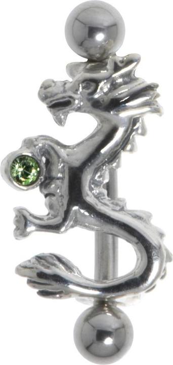 Produktbild Bijouteria Augenbrauenpiercing (Chirurgenstahl 316L, Kristall, Silber 925)