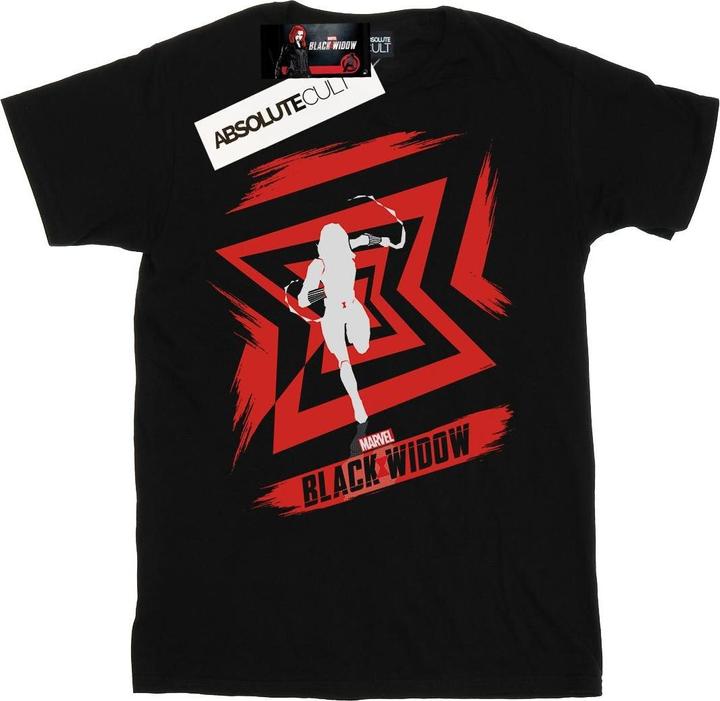 Black Widow Film Ikone laufen TShirt