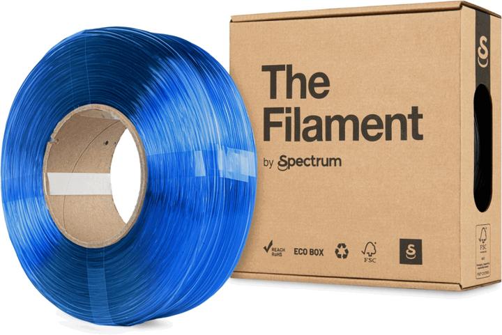 Image du produit The Filament ReFill PETG 1.75mm TRANSPARENT BLUE 1kg (PETG, 1.75 mm, 1000 g, Transparent)