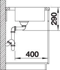 Image du produit Blanco Andano 700-IF/A (Éviers à poser, 50 cm, 74 cm)