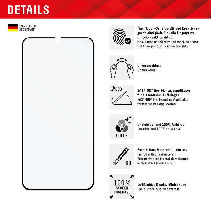 Image du produit Displex Pro Touch Eco Glass, Panzerglas (1 pièce(s), Samsung Galaxy S22+, Samsung Galaxy S23+)