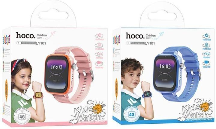 Immagine prodotto Hoco Headphone with microphone smartwatch for kids with call function 4G Y101 pink (4G)