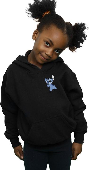 Produktbild Disney Lilo And Stitch Stitch Backside Breast Print Kapuzenpullover Mädchen (140, 146)
