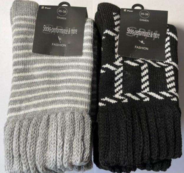 Actual product image TopSpirit Set 2 women's winter socks (pack of 2, 35 - 38)