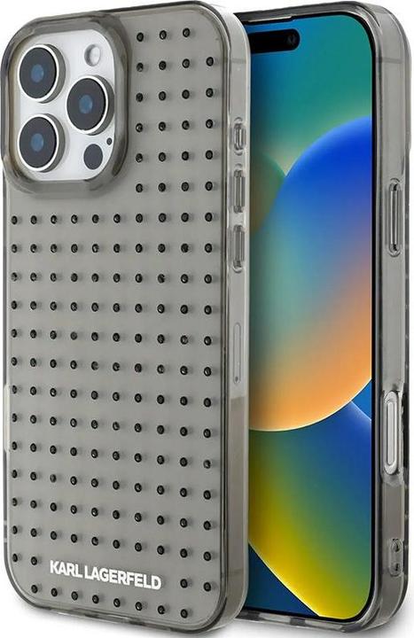 Immagine prodotto Karl Lagerfeld Custodia rigida trasparente IML con borchie a tutto campo - iPhone 16 Pro (Apple iPhone 16 Pro)