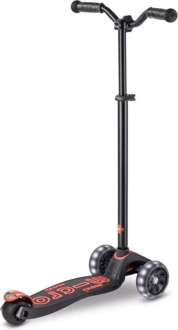 Actual product image Micro Kids kickboard Maxi Deluxe Pro LED (black red)