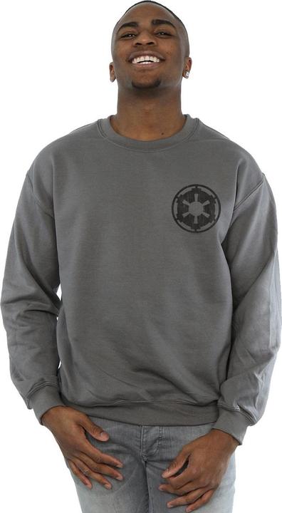 Immagine prodotto Star Wars The Mandalorian Galactic Empire Insignia Breast Print Felpa Uomo (XL)
