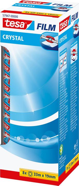 Produktbild tesa tesafilm 8x CRYSTAL Klebeband (19.19 mm)
