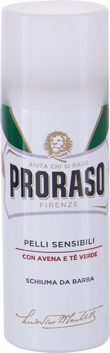 Proraso Shaving Foam Sensitive Green Tea 50ml (50 ml, Rasierseife)