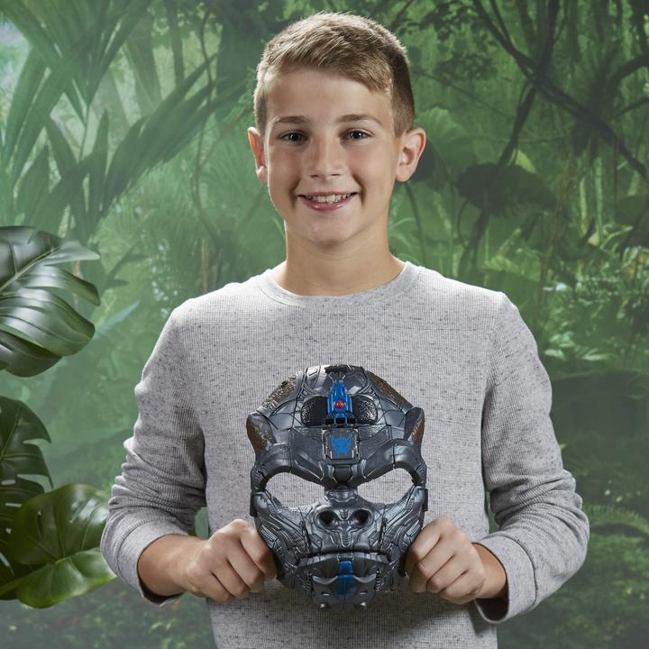 Immagine prodotto Transformers : L'ascesa delle bestie giocattolo, Optimus Primal, maschera da gioco di ruolo 2 in 1