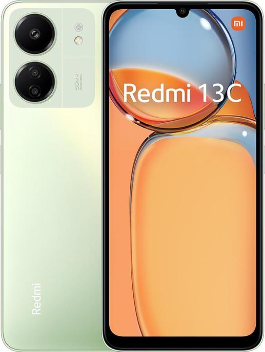 Image du produit Xiaomi Redmi 13C (128 Go, Vert trèfle, 6.74", Double SIM, 50 Mpx, 4G)