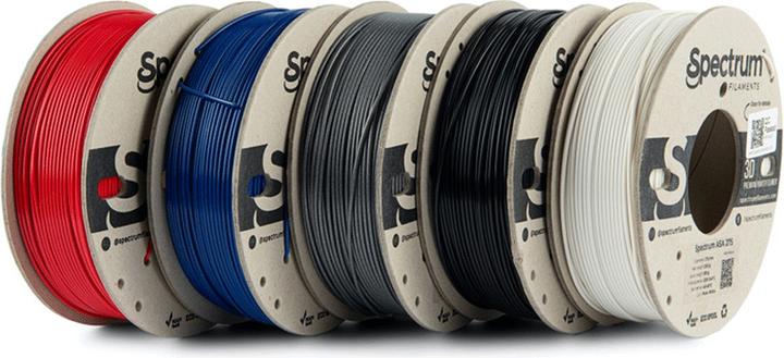 Image du produit Filament ASA 5 Pack 1.75mm (ASA, 1.75 mm, 1250 g, Blanc)