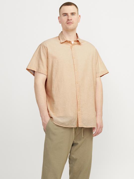 Produktbild Jack & Jones Jjelinen Blend Shirt Ss Sn Pls (5XL)