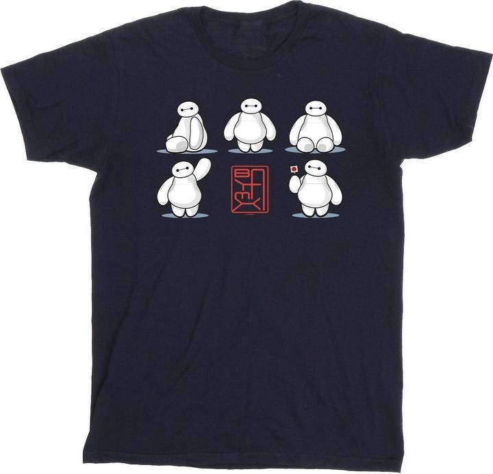 Immagine prodotto Disney Big Hero 6 Baymax Many Poses Maglietta Ragazze (152, 158)