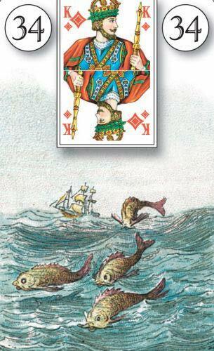 Immagine prodotto Lenormand Orakelkarten, Wahrsagekarten (Tedesco, Casa editrice Königsfurt-Urania, 2007)