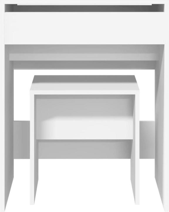 Image du produit VidaXL Coiffeuse avec tabouret 60 x 40 x 113,5 cm (60 x 40 x 75 cm)