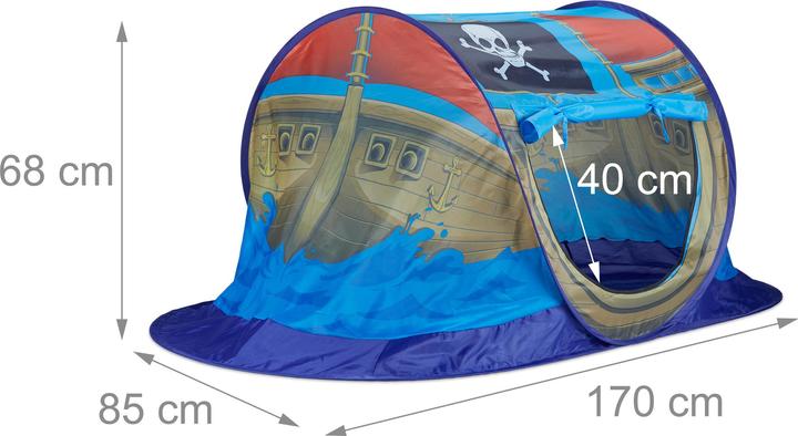 Actual product image Relaxdays Pirate ship