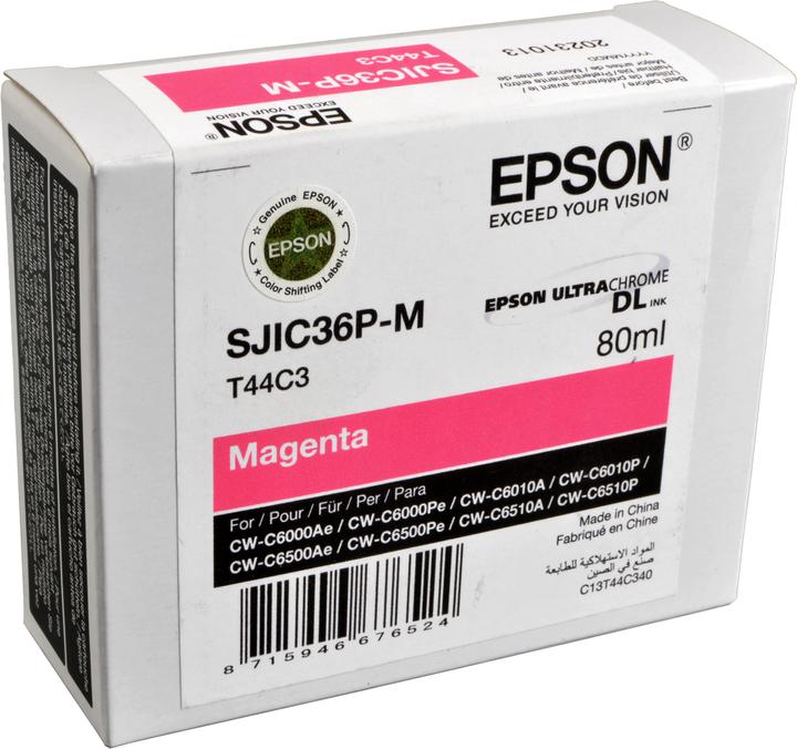 Productafbeelding Epson SJIC36P(M) - 80 ml - magenta - origineel (M)