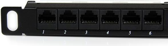 Actual product image StarTech 24 PORT 0.5U CAT5E PATCH PANEL