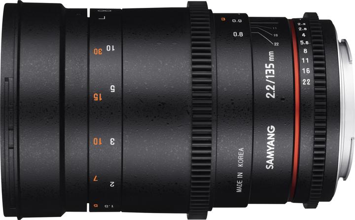 Actual product image Samyang 135mm T2.2 VDSLR Nikon (Nikon F, full size)