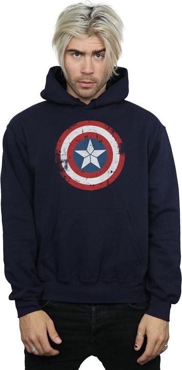 Produktbild Captain America Civil War Distressed Shield Kapuzenpullover (XL)