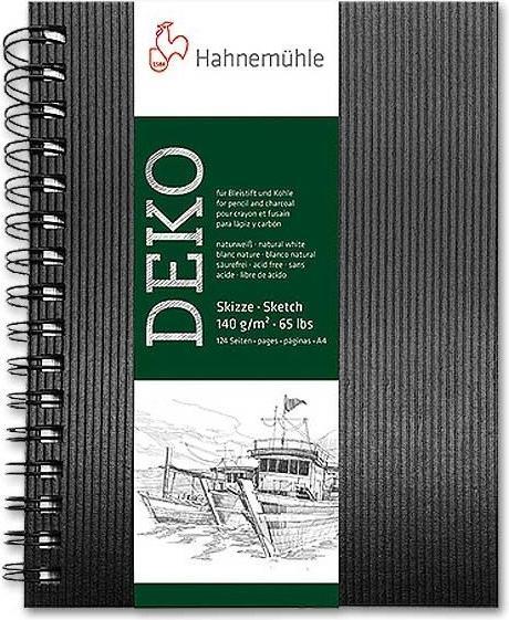 Produktbild Hahnemühle Skizzenbuch A4 140g 62BL SPIRAL (A4, Speziallineatur, Harter Einband)