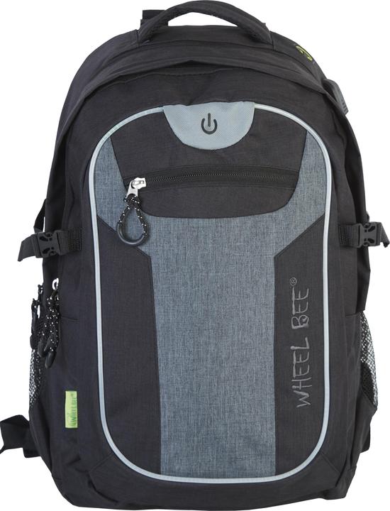 Image du produit Wheel Bee Backpack Rev. Black Revolution Black / Grey, 46x32x 20 cm, LED, piles 2xCR2032 incl.