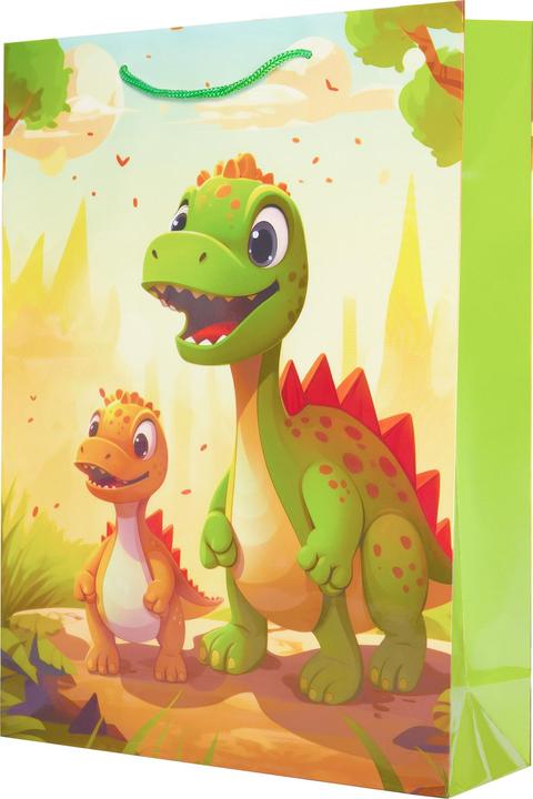 Image du produit Idena Sac cadeau enfant motif dino multicolore 25x9x34cm (Pochette cadeau)