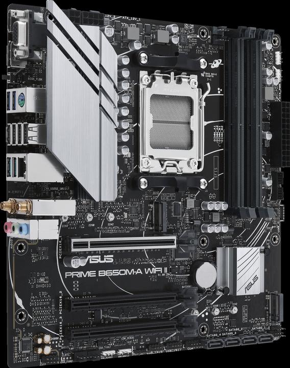 Actual product image ASUS PRIME B650M-A WIFI II (AM5, AMD B650, mATX)