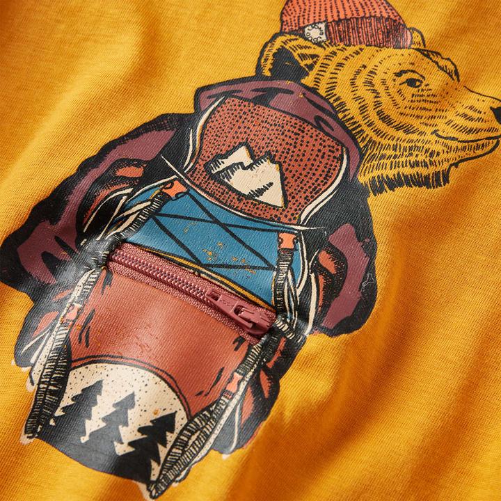 Image du produit VidaXL T-shirt manches longues enfant Ocre 92,Composition : 100 % coton,Couleur (92)