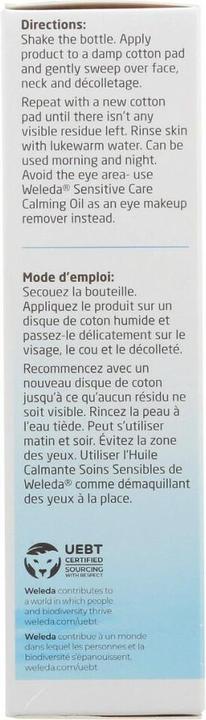 Valeurs nutritives et ingrédients Weleda One Step Clenaser & Toner (Lait nettoyant, 100 ml)