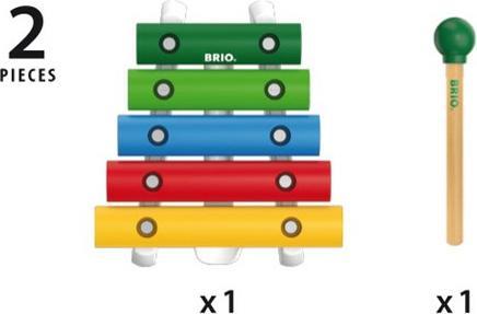 Actual product image Brio Wood musical instrument xylophone (German, French, Italian, English)