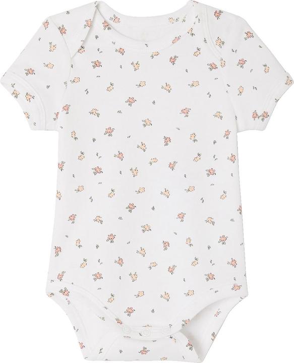 Produktbild Vertbaudet Bio-Kollektion: 5er-Pack Baby Bodys mit kurzen Ärmeln, Hase & Blumen (62)