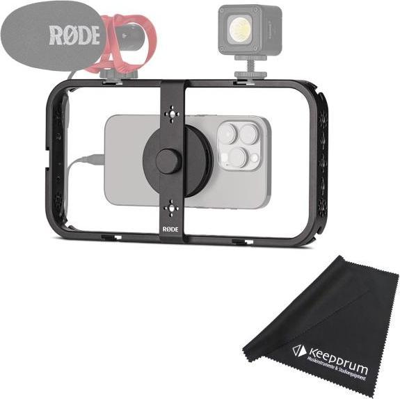 Produktbild RØDE Phone Cage magnetische Halterung für Smartphones mit Tuch