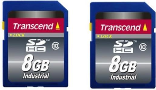 Produktbild Transcend 2x TS8GSDHC10I - 8 GB SD-Karte (industrial) (8 GB, SDHC)