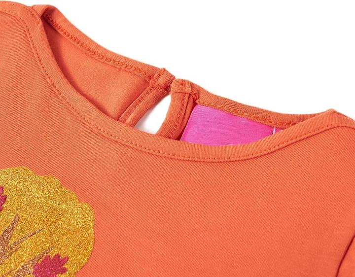 Produktbild VidaXL Kinder-Langarmshirt Dunkelorange 104,Material: 95 (104)