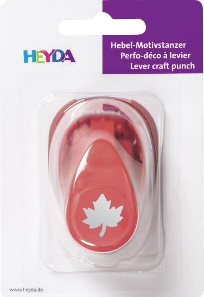 Produktbild Heyda Motivstanzer für Karton bis 220g/qm klein Ahornblatt 15x15mm