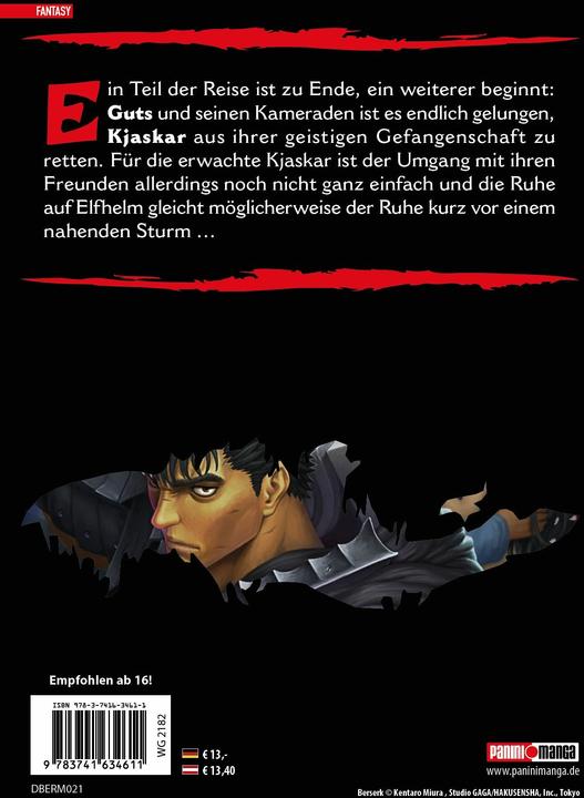 Immagine prodotto Panini Berserk Max 21 (Tedesco, Kouji Mori, Kentaro Miura, Studio Gaga, 2024)