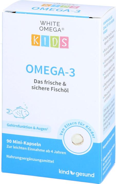 Nährwerte und Zutaten White Omega Kids Fischöl Kapseln Kaps (90 Stück, Kapseln)
