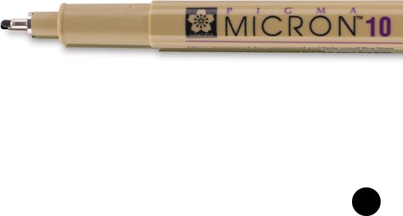 Sakura Pigma Micron Fineliner 0.6mm nero (Nero)
