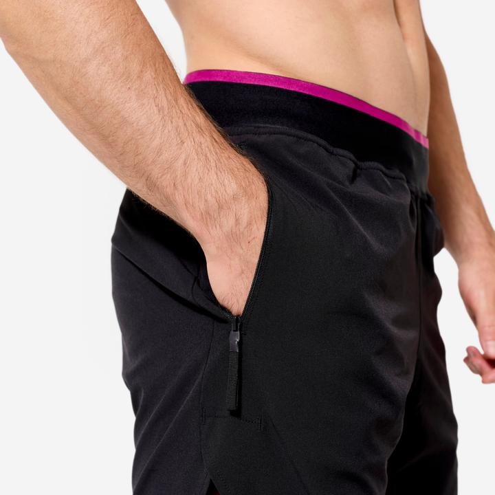 Immagine prodotto Domyos Shorts Herren Performance atmungsaktiv leicht Celliant - schwarz/violett (XL)
