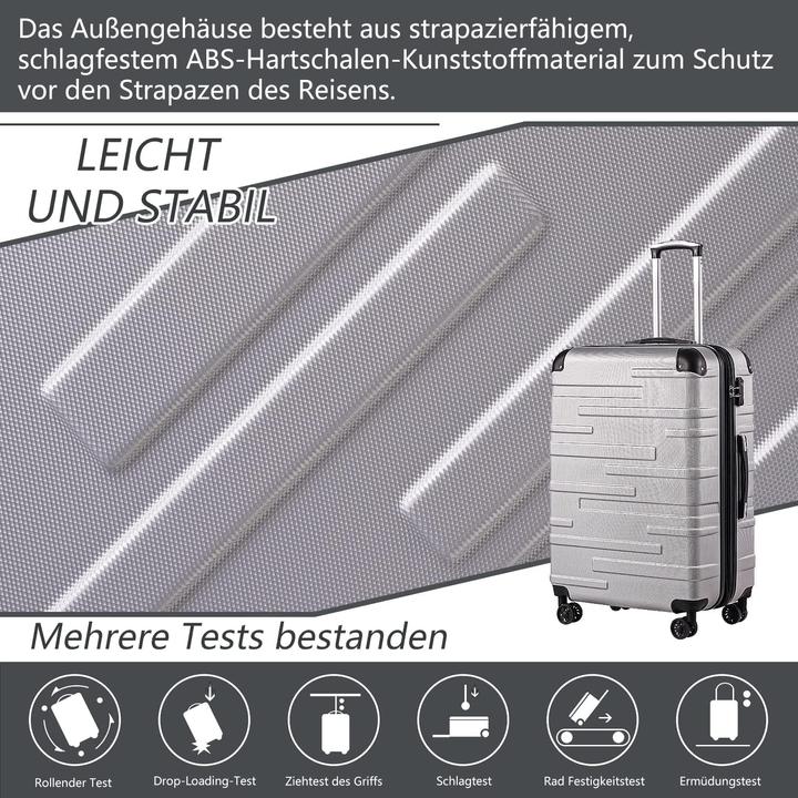Produktbild Coolife Hartschalen-Koffer (60 l, M (50 - 90l))