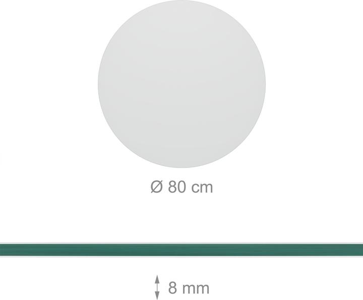 Actual product image Relaxdays Glass plate