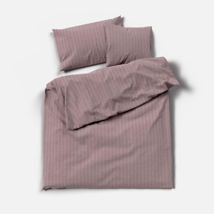 Image du produit Lotus Bettwaren Parure de lit en satin seersucker uni (Taie d'oreiller, 65 x 65 cm)