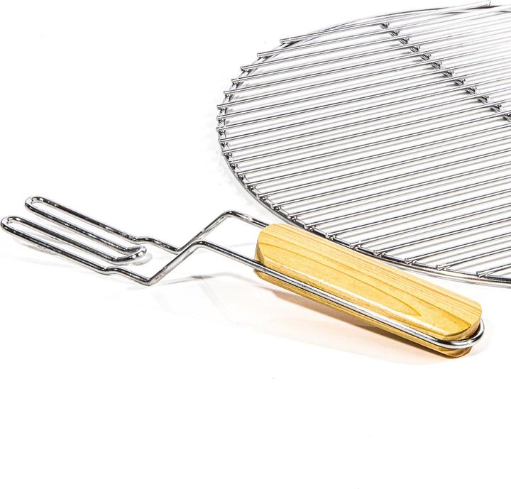 Image du produit Wiltec Grille BBQ Ronde Ø 44,5cm Acier inoxydable Barbecue Charbon de bois /à gaz Barbecue à boule G