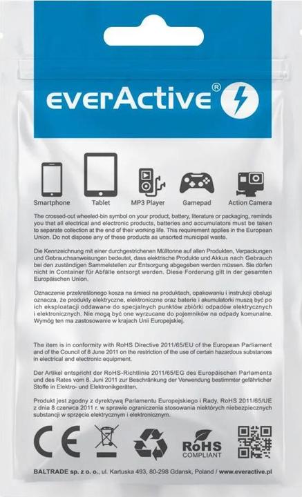 Actual product image Everactive Cable USB-C, Lightning, micro USB 1 CBB-1.2MCI szary (1.20 m, USB 2.0)