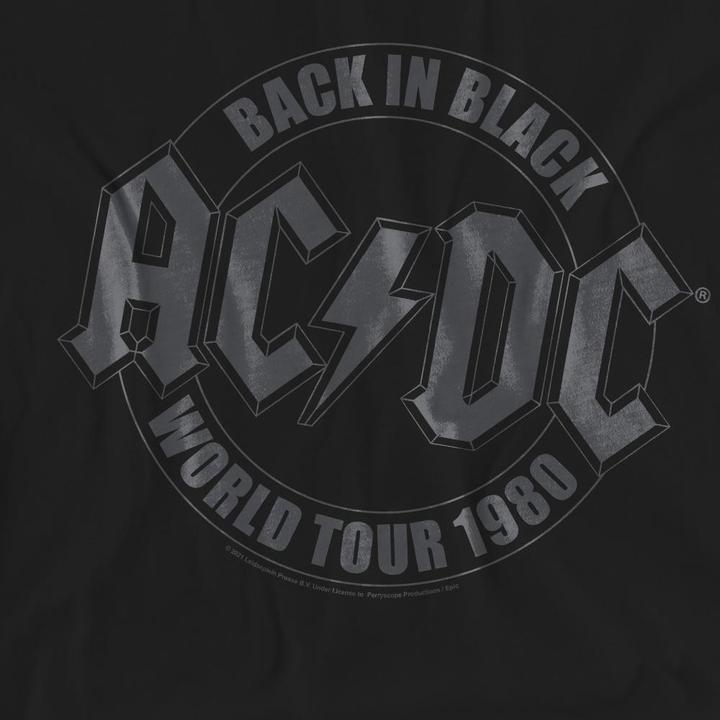 Actual product image AC/DC Unisex Adult Tour Emblem T-Shirt (L)
